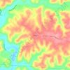 Carte topographique Cundiff, altitude, relief