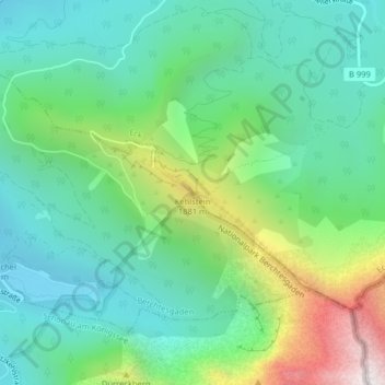 Carte topographique Kehlstein, altitude, relief