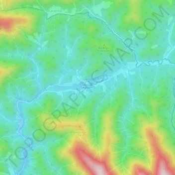 Carte topographique Walstern, altitude, relief