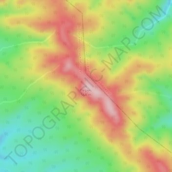 Carte topographique Пермь, altitude, relief
