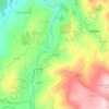 Carte topographique Ucanha, altitude, relief