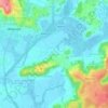 Carte topographique Bastora, altitude, relief