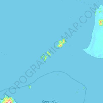 Carte topographique Bulat, altitude, relief