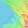 Carte topographique Trieste, altitude, relief