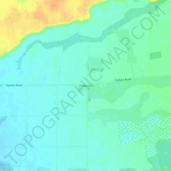 Carte topographique Hopeton, altitude, relief