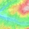 Carte topographique Laffin, altitude, relief