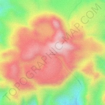 Carte topographique Todgha, altitude, relief