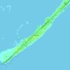 Carte topographique Matecumbe, altitude, relief