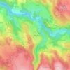 Carte topographique Le Cros de Lafarre, altitude, relief