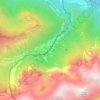 Carte topographique Clarive, altitude, relief