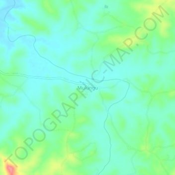 Carte topographique Mulungu, altitude, relief