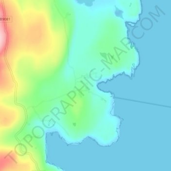 Carte topographique Aywick, altitude, relief