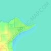 Carte topographique Point Abbaye Natural Area Baraga County Park, altitude, relief