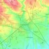 Carte topographique Cirencester, altitude, relief