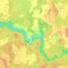 Carte topographique Воложба, altitude, relief