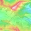Carte topographique Les Bascous, altitude, relief