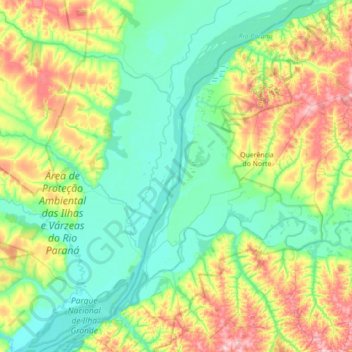 Carte topographique Ilha Santa Maria, altitude, relief