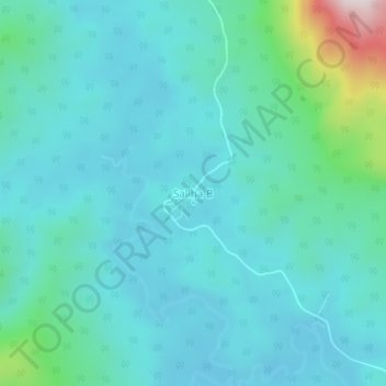 Carte topographique Saliha B, altitude, relief