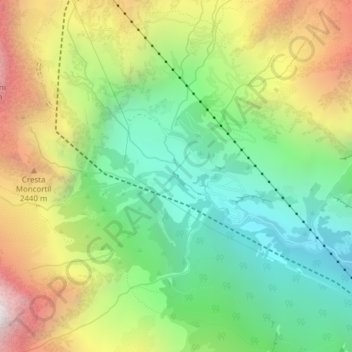 Carte topographique Barmasse, altitude, relief