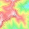 Carte topographique Little Bald Mountain, altitude, relief