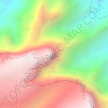 Carte topographique Imet Gogo, altitude, relief