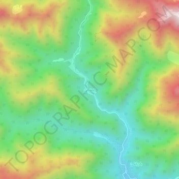 Carte topographique keshane, altitude, relief