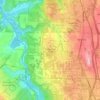 Carte topographique Sagamore Hills, altitude, relief