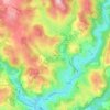 Carte topographique Le Rodarel, altitude, relief