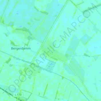 Carte topographique Hertefeld, altitude, relief