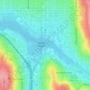 Carte topographique Salmon Bay, altitude, relief
