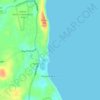 Carte topographique Surfside Beach, altitude, relief