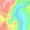 Carte topographique Smiths Ferry, altitude, relief