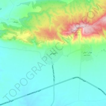 Carte topographique Alqosh, altitude, relief