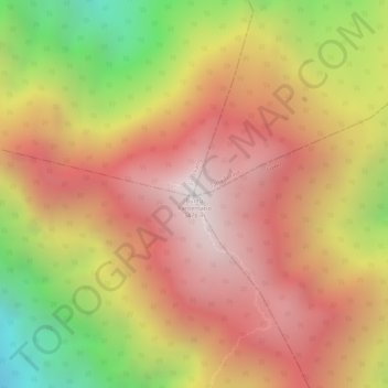Carte topographique Buntu Rantemario, altitude, relief