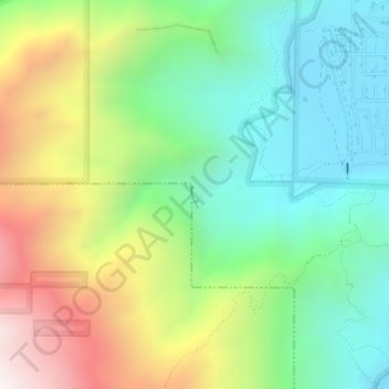 Carte topographique Dry Falls, altitude, relief