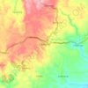 Carte topographique Cibaliung, altitude, relief