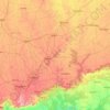 Carte topographique Dewas, altitude, relief