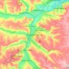 Carte topographique Краматорск, altitude, relief