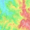 Carte topographique Le Mont, altitude, relief