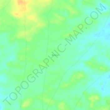 Carte topographique Kolia, altitude, relief