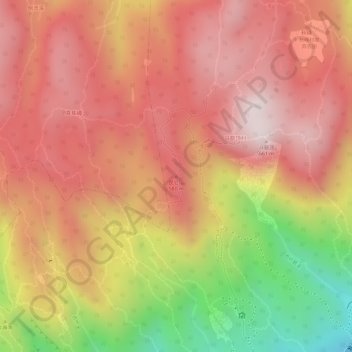 Carte topographique 昆仑山, altitude, relief