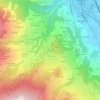 Carte topographique La Bécoire, altitude, relief
