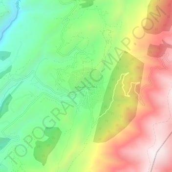 Carte topographique Maasser El Shouf, altitude, relief