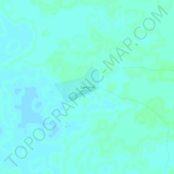 Carte topographique Santana, altitude, relief