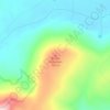 Carte topographique Brown Mountain, altitude, relief