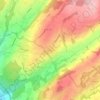 Carte topographique Saint-Martin, altitude, relief