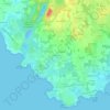 Carte topographique Le Penher, altitude, relief