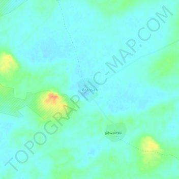 Carte topographique Asrasar, altitude, relief