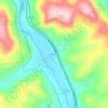 Carte topographique Lambs Creek, altitude, relief