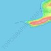 Carte topographique Scratchells Bay, altitude, relief